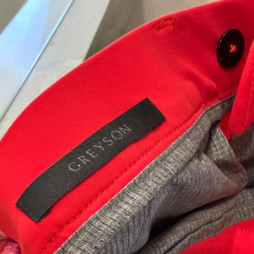 Greyson Men's Bold Red Golf Pants 34x34 - Picture 6 of 7